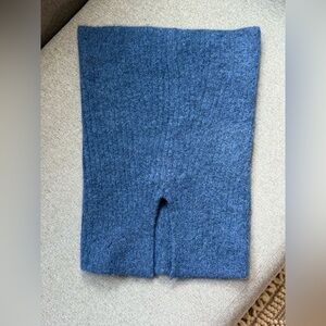 3.1 Phillip Lim Navy Neck Wool Alpaca Scarf